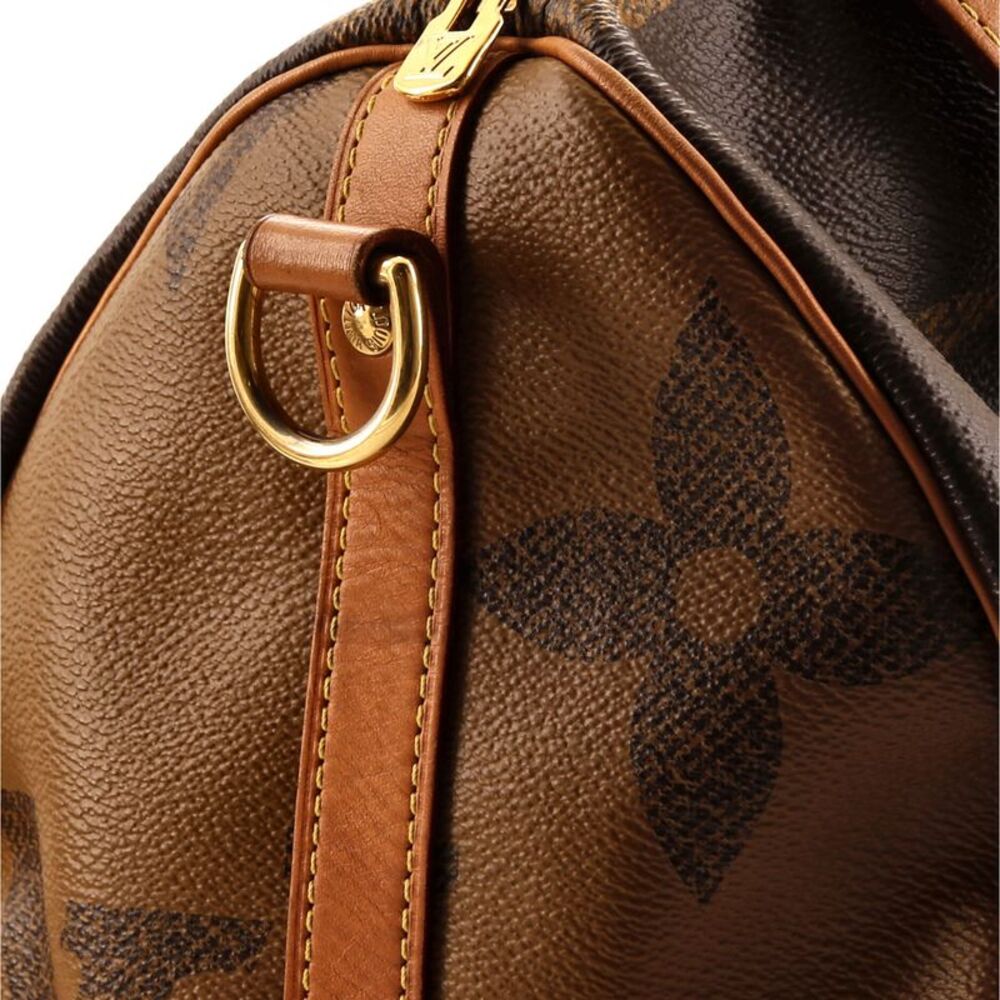 Louis Vuitton Speedy Bandouliere Bag Reverse Monogram Giant 30 Brown - Picture 6 of 8